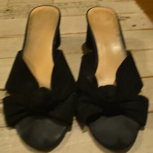 Loeffler Randall Black Bow Mules